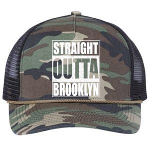 Straight Outta Brooklyn Gift New York Gift Retro Rope Trucker Hat Cap