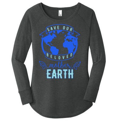 Save Our Beloved Mother Earth Women's Perfect Tri Tunic Long Sleeve Shirt