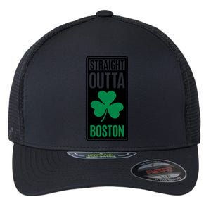 Straight Outta Boston Flexfit Unipanel Trucker Cap