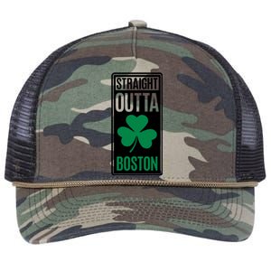 Straight Outta Boston Retro Rope Trucker Hat Cap