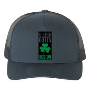 Straight Outta Boston Yupoong Adult 5-Panel Trucker Hat