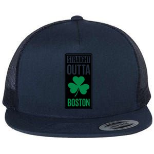 Straight Outta Boston Flat Bill Trucker Hat