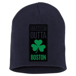 Straight Outta Boston Short Acrylic Beanie