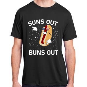 Suns Out Buns Out And Funs Out Funny Hotdog Great Gift Adult ChromaSoft Performance T-Shirt