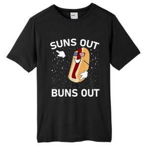 Suns Out Buns Out And Funs Out Funny Hotdog Great Gift Tall Fusion ChromaSoft Performance T-Shirt