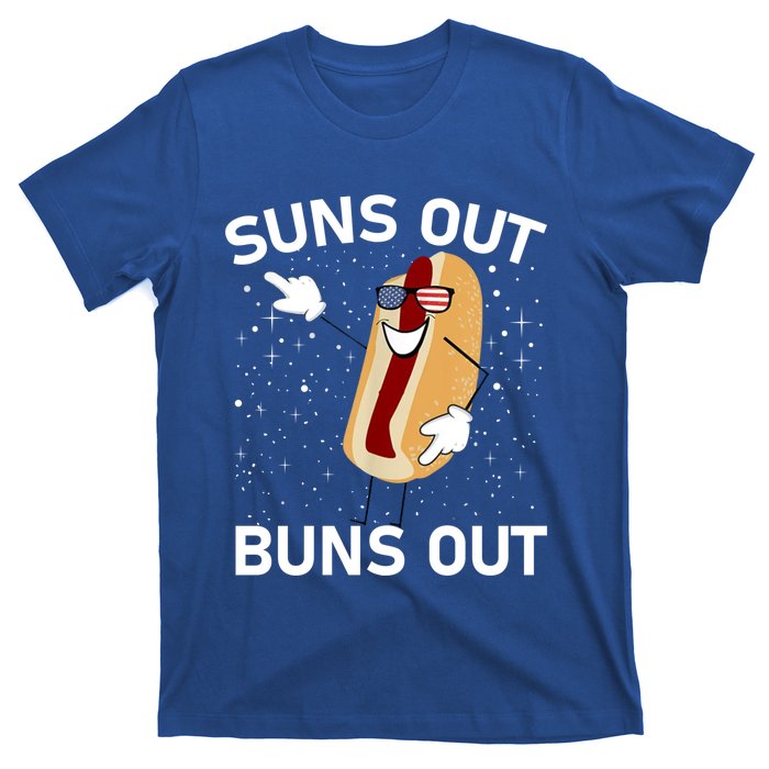 Suns Out Buns Out And Funs Out Funny Hotdog Great Gift T-Shirt