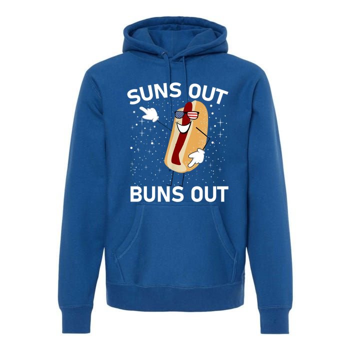 Suns Out Buns Out And Funs Out Funny Hotdog Great Gift Premium Hoodie