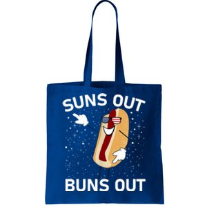 Suns Out Buns Out And Funs Out Funny Hotdog Great Gift Tote Bag