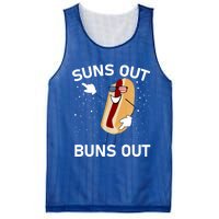 Suns Out Buns Out And Funs Out Funny Hotdog Great Gift Mesh Reversible Basketball Jersey Tank