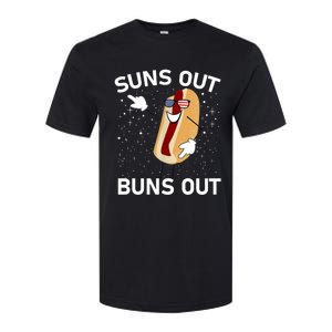 Suns Out Buns Out And Funs Out Funny Hotdog Great Gift Softstyle CVC T-Shirt