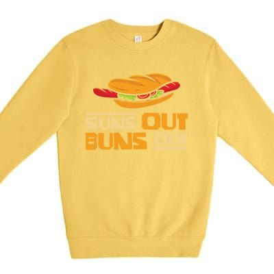 Suns Out Buns Out Bbq Barbeques Grill Gift Premium Crewneck Sweatshirt