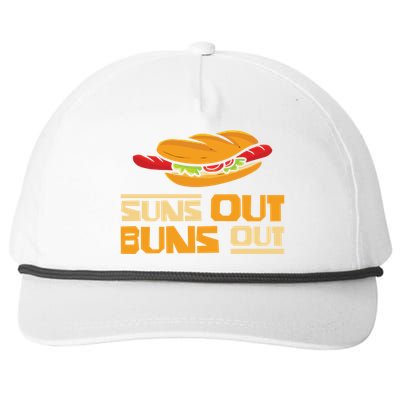 Suns Out Buns Out Bbq Barbeques Grill Gift Snapback Five-Panel Rope Hat