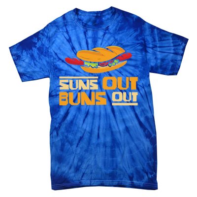 Suns Out Buns Out Bbq Barbeques Grill Gift Tie-Dye T-Shirt