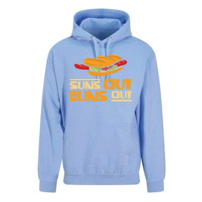 Suns Out Buns Out Bbq Barbeques Grill Gift Unisex Surf Hoodie