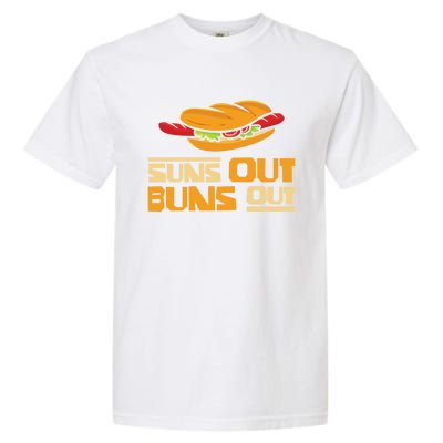 Suns Out Buns Out Bbq Barbeques Grill Gift Garment-Dyed Heavyweight T-Shirt