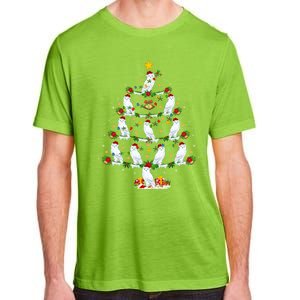 Snowy Owl Bird Lover Xmas Lighting Snowy Owl Christmas Tree Gift Adult ChromaSoft Performance T-Shirt