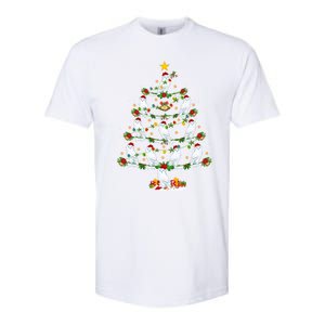 Snowy Owl Bird Lover Xmas Lighting Snowy Owl Christmas Tree Gift Softstyle CVC T-Shirt