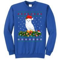 Snowy Owl Bird Lover Xmas Santa Hat Ugly Snowy Owl Christmas Cute Gift Sweatshirt