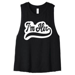 Standing On Business Urban Trending Girl Boss Hustle Women's Racerback Cropped Tank