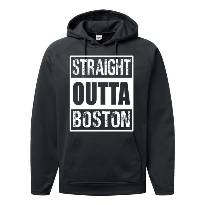 Straight Outta Boston Boston Strong Performance Fleece Hoodie