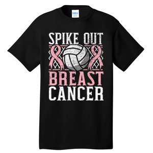 Spike Out Breast Cancer Volleyball Breast Cancer Awareness Tall T-Shirt