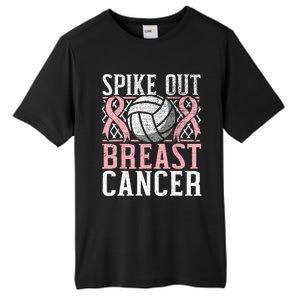 Spike Out Breast Cancer Volleyball Breast Cancer Awareness Tall Fusion ChromaSoft Performance T-Shirt