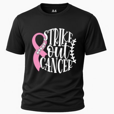Strike Out Breast Cancer Baseball Fight Awareness Performance Shirt