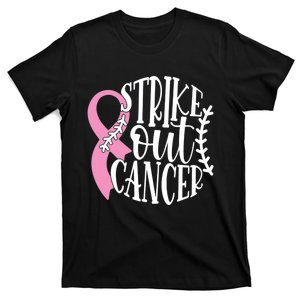 Strike Out Breast Cancer Baseball Fight Awareness T-Shirt