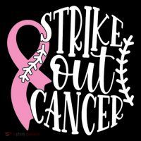 Strike Out Breast Cancer Baseball Fight Awareness Tall T-Shirt