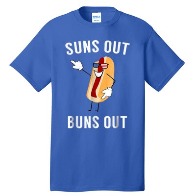 Suns Out Buns Out Funny Hotdog Gift Tall T-Shirt