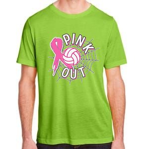 Spike Out Breast Cancer Warrior Volleyball Pink Ribbon Adult ChromaSoft Performance T-Shirt