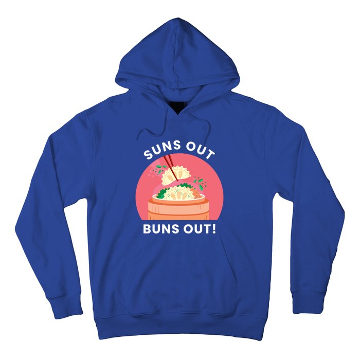 Suns Out Buns Out Funny Kawaii Dumplings Lover Graphic Gift Hoodie