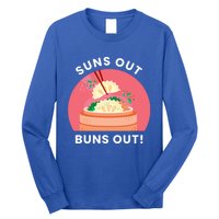 Suns Out Buns Out Funny Kawaii Dumplings Lover Graphic Gift Long Sleeve Shirt