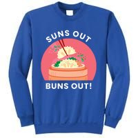 Suns Out Buns Out Funny Kawaii Dumplings Lover Graphic Gift Sweatshirt