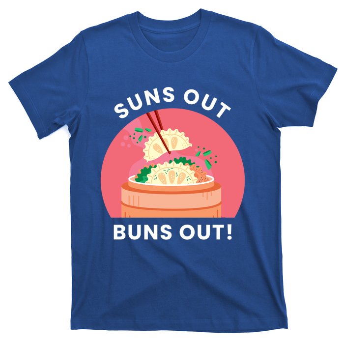 Suns Out Buns Out Funny Kawaii Dumplings Lover Graphic Gift T-Shirt