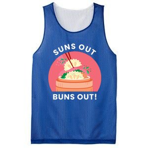 Suns Out Buns Out Funny Kawaii Dumplings Lover Graphic Gift Mesh Reversible Basketball Jersey Tank