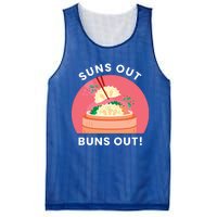 Suns Out Buns Out Funny Kawaii Dumplings Lover Graphic Gift Mesh Reversible Basketball Jersey Tank