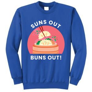 Suns Out Buns Out Funny Kawaii Dumplings Lover Graphic Gift Tall Sweatshirt