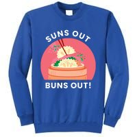 Suns Out Buns Out Funny Kawaii Dumplings Lover Graphic Gift Tall Sweatshirt