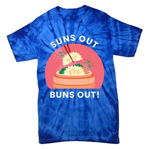 Suns Out Buns Out Funny Kawaii Dumplings Lover Graphic Gift Tie-Dye T-Shirt