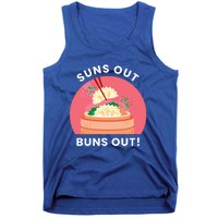 Suns Out Buns Out Funny Kawaii Dumplings Lover Graphic Gift Tank Top