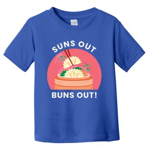 Suns Out Buns Out Funny Kawaii Dumplings Lover Graphic Gift Toddler T-Shirt