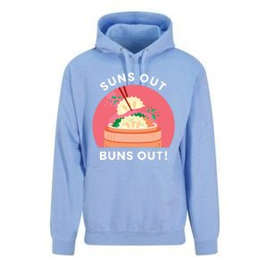 Suns Out Buns Out Funny Kawaii Dumplings Lover Graphic Gift Unisex Surf Hoodie