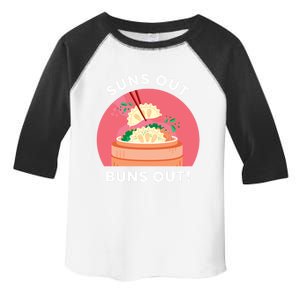 Suns Out Buns Out Funny Kawaii Dumplings Lover Graphic Gift Toddler Fine Jersey T-Shirt