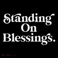 Standing On Blessings Religious Statement Praise God Inspire Sustainable Bucket Hat