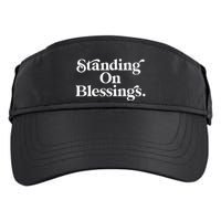 Standing On Blessings Religious Statement Praise God Inspire Adult Drive Performance Visor