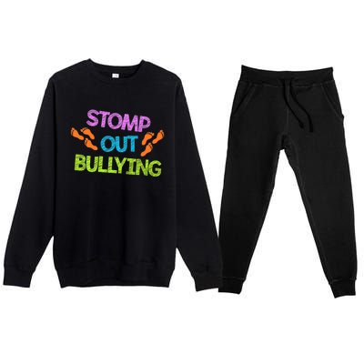 Stomp Out Bullying Anti Bully Equality Novelty Premium Crewneck Sweatsuit Set