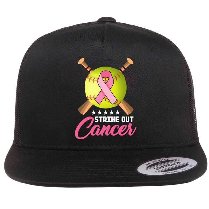 Strike Out Breast Cancer Awareness Baseball Flatbill Hat