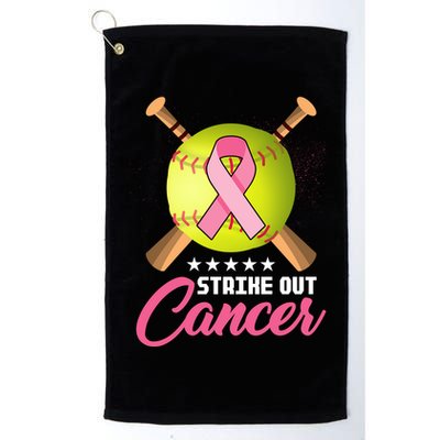 Strike Out Breast Cancer Awareness Baseball Golf Towel
