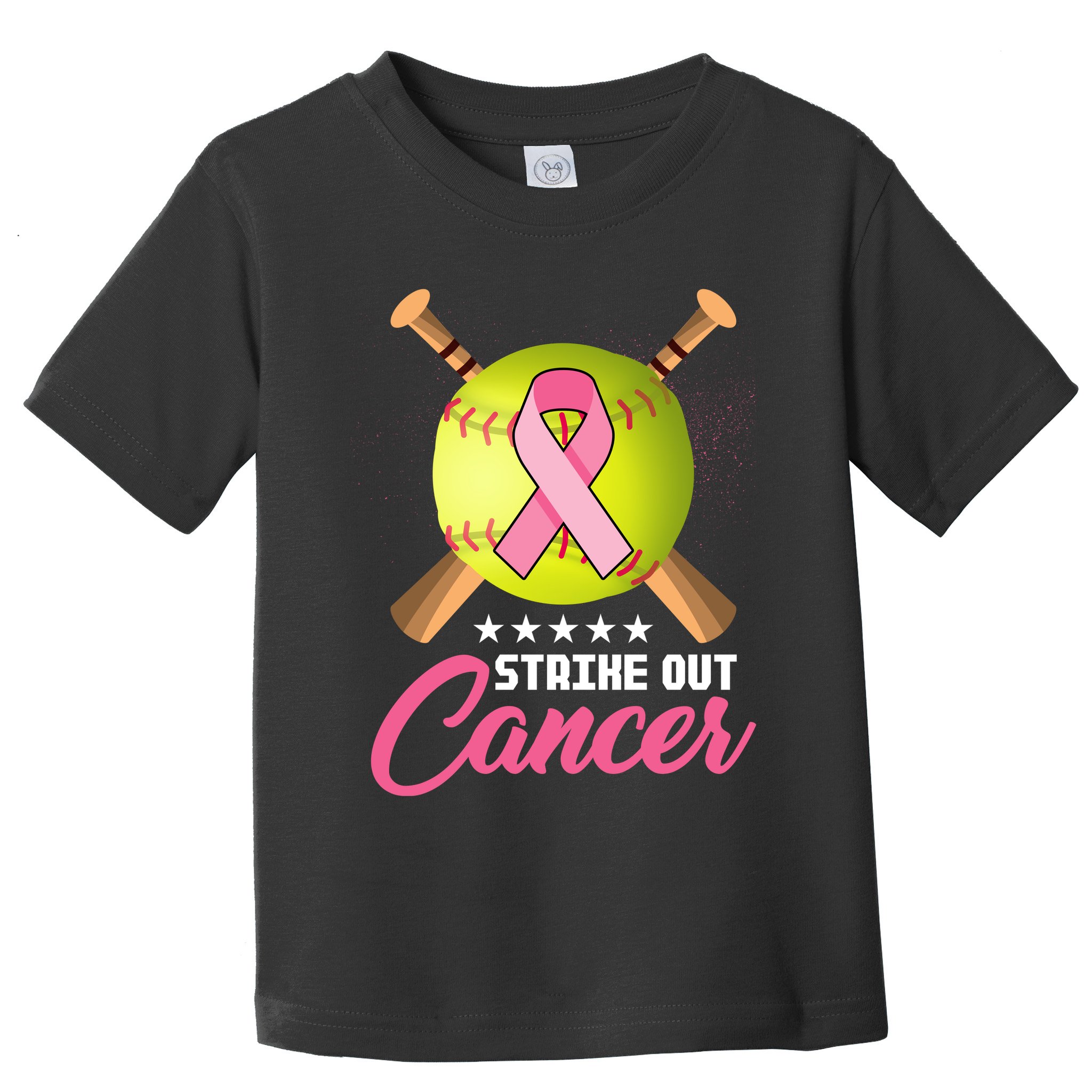 Strike Out Breast Cancer Awareness Baseball Toddler T-Shirt
